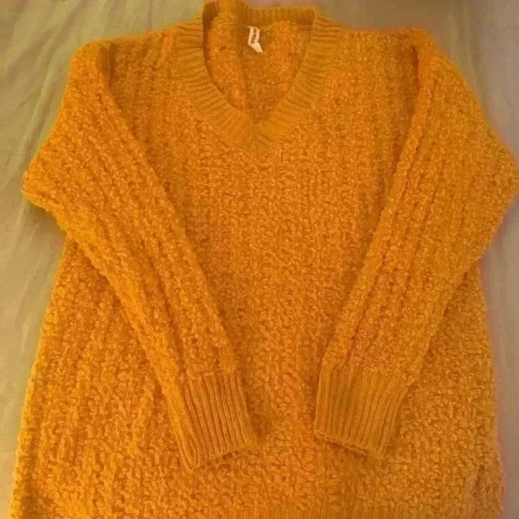 Sweaters - Mustard Popcorn Sweater